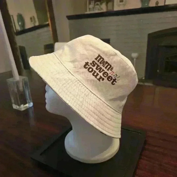 M&M Sweet Tours Reversible Adult Bucket Hat White - Picture 5 of 7